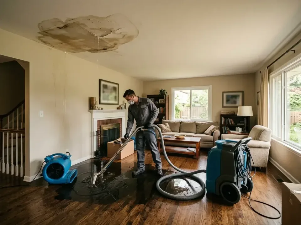 attic-pipe-burst-ceiling-drip-008 — frequently asked questions, Water Damage Restoration & Carpet Care in Round Lake Beach,…